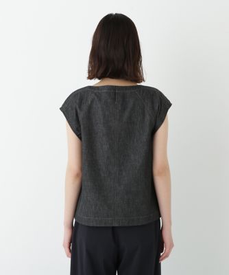◆ライトオンスデニムボートネックブラウス（０７７５２１０７０６）