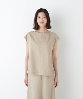 ◆ライトオンスデニムボートネックブラウス（０７７５２１０７０６）