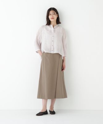 ◇ラミーバンドカラーチェックシャツブラウス（0775210708