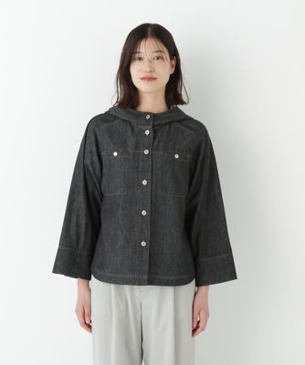 ◆ライトオンスデニムフードブラウス（０７７５２１０７１１）