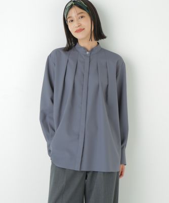 human woman (Women)/ヒューマンウーマン テントラインブラウス(0775210912) ブルー110 トップス【三越伊勢丹/公式】