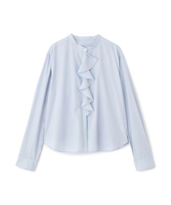 ◇タイプライターラッフルブラウス（0775210913） | human