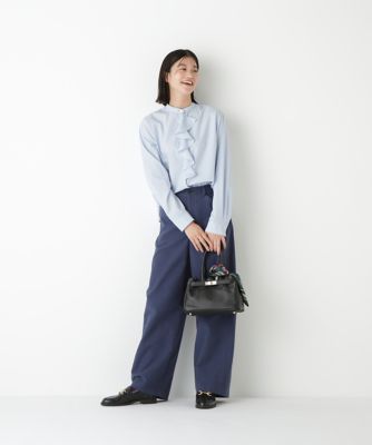 ◇タイプライターラッフルブラウス（0775210913