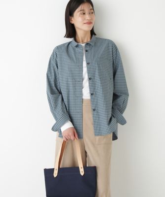 ＜human woman (Women)＞◆オンブレーチェックオーバーシャツ（０７７５２１０９１４）