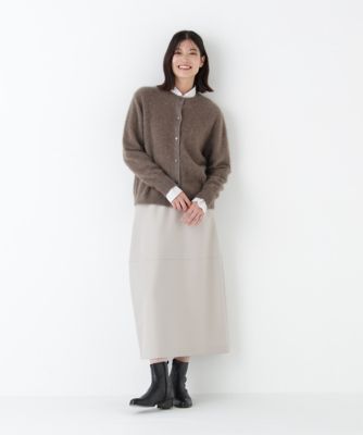 ウールサキソニーコクーンスカート（0775220102） | human