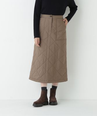 ＜human woman (Women)＞キルティングベイカーＡラインスカート（０７７５２２０１０３）