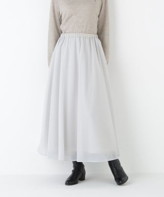 ＜human woman (Women)＞◆オーガンジートリコットギャザースカート（０７７５２２０２０３）