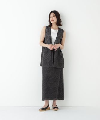 ◇ジオメトリックレーススカート（0775220703