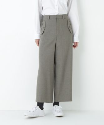 human woman (Women)/ヒューマンウーマン TOPツイルガウチョパンツ(0775230101) カーキ180 パンツ・ズボン【三越伊勢丹/公式】