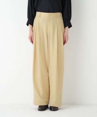 ◇綿ナイロンタッサータックワイドパンツ（0775230807