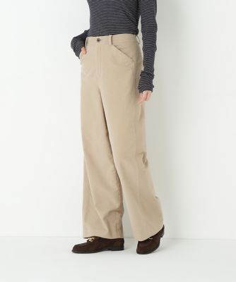 極美品 未使用？ カナダ製 wash2wear スエードレザー ストレートパンツ ◇センタープレスセミワイドパンツ（0773230001