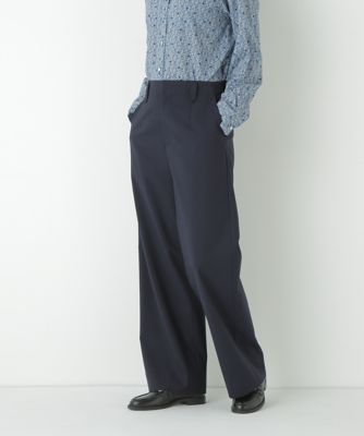 ◇強撚シャークスキンセミワイドパンツ（0775230902