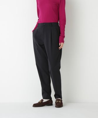 human woman (Women)/ヒューマンウーマン ストレッチポンチワンタックテーパードパンツ(0775230903) ネイビー120 パンツ・ズボン【三越伊勢丹/公式】
