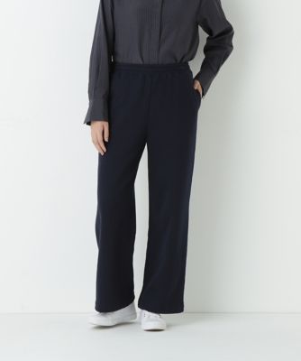 human woman (Women)/ヒューマンウーマン 裏毛ストレートパンツ(0775236100) ネイビー120 パンツ・ズボン【三越伊勢丹/公式】