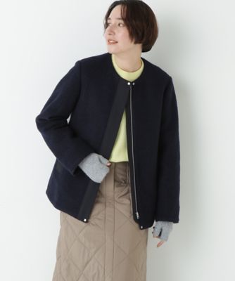 human woman (Women)/ヒューマンウーマン スライバージップジャケット(0775250100) ネイビー120 コート・ジャケット【三越伊勢丹/公式】