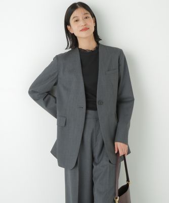 ＜human woman (Women)＞◆Ｖネックノーカラージャケット（０７７５２５０９０２）