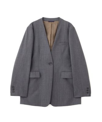 ◇Vネックノーカラージャケット（0775250902