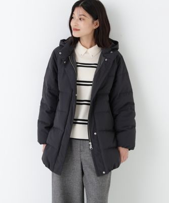 ＜human woman (Women)＞◆フーディースタンドカラー２ｗａｙダウンコート（０７７５２５１２０３）