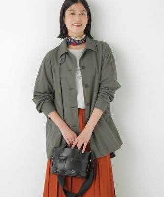 ＜human woman (Women)＞◆ステンカラーシャツコート（０７７５２５１９０２）