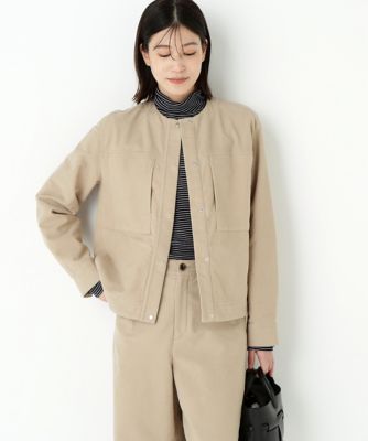 Zoffさま専用⭐️Plage R'IAM Darper ブルゾン　36 ほぼ新品 ◇ストレッチエアリードットコードノーカラーブルゾン