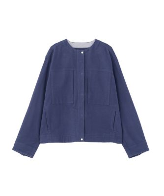 美品♡1% SHUHEI OGAWA フリルブルゾン　シアーノーカラージャケット 2025年最新】1% SHUHEI OGAWA ノーカラージャケットの人気