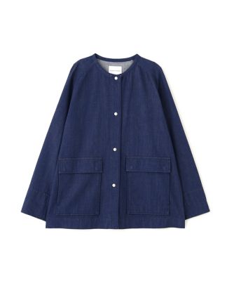 大人気即完売　ウォッシュドDEMIMブルゾン ◇8ozデニムブルゾン（0775255902） | human woman
