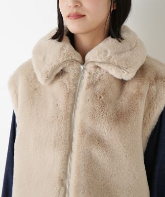 ◇フェイクファーコクーンジレ（0775255905） | human woman