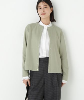human woman (Women)/ヒューマンウーマン ミルドジャージーカーディガン(0775260013) ライトグリーン130 トップス【三越伊勢丹/公式】