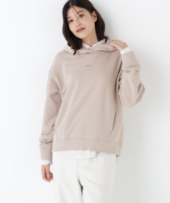 human woman (Women)/ヒューマンウーマン 裏毛merciパーカー(0775260105) ベージュ042 トップス【三越伊勢丹/公式】