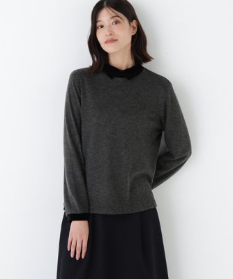 ＜human woman (Women)＞◆ベロアドッキングプルオーバー（０７７５２６０２０１）