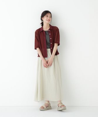 ◆クロッシェレース半袖シャツ（０７７５２６０７１２）