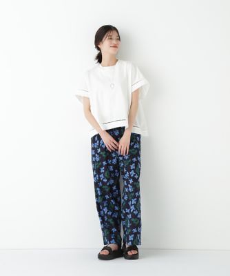 ◆布帛ドッキング半袖プルオーバー（０７７５２６０７１４）