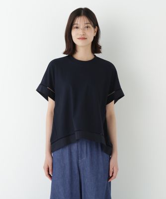 ◆布帛ドッキング半袖プルオーバー（０７７５２６０７１４）