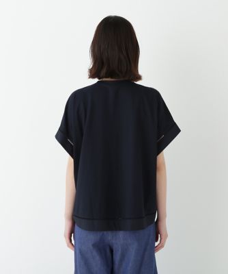 ◆布帛ドッキング半袖プルオーバー（０７７５２６０７１４）