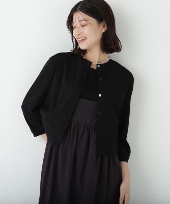 ＜human woman (Women)＞◆クルーネックフライスカットソーカーディガン（０７７５２６０７１５）
