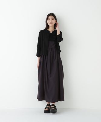 ◆クルーネックフライスカットソーカーディガン（０７７５２６０７１５）