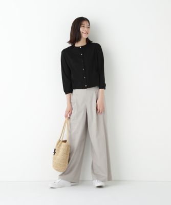 ◆クルーネックフライスカットソーカーディガン（０７７５２６０７１５）