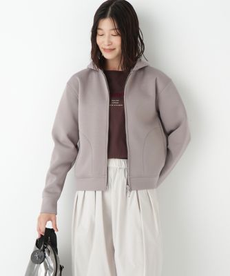 human woman (Women)/ヒューマンウーマン クッションダンボールジップパーカー(0775260810) ベージュ042 トップス【三越伊勢丹/公式】