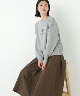 ＜human woman (Women)＞◆メッセージロゴトレーナー（０７７５２６０９１７）
