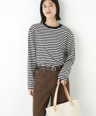 ほっそーさん専用 ◇ゼロロックコットンスムースボーダーカットソー