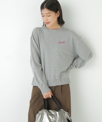 ＜human woman (Women)＞◆チェーンステッチロゴトレーナー（０７７５２６０９２１）