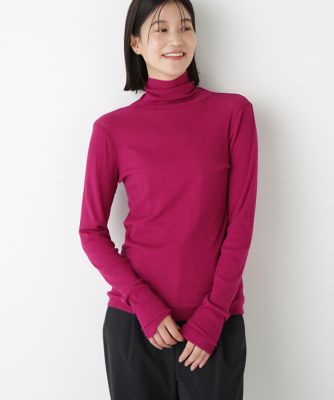 human woman (Women)/ヒューマンウーマン シアータートルプルオーバー(0775260923) ワイン070 トップス【三越伊勢丹/公式】