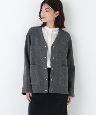 ＜human woman (Women)＞◆クォーターゲージＶネックカーディガン（０７７５２６９２００）
