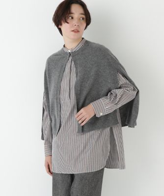 human woman (Women)/ヒューマンウーマン ハイゲージウールケープニット(0775270009) グレー020 トップス【三越伊勢丹/公式】