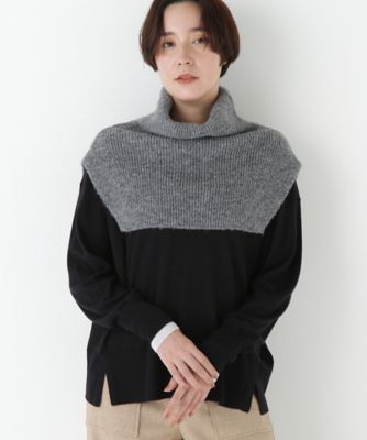 ＜human woman (Women)＞◆スリットハイネックショートベスト（０７７５２７００１４）