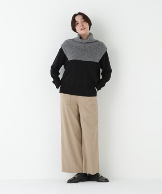 ◇スリットハイネックショートベスト（0775270014） | human