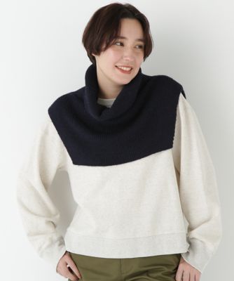 ◇スリットハイネックショートベスト（0775270014） | human