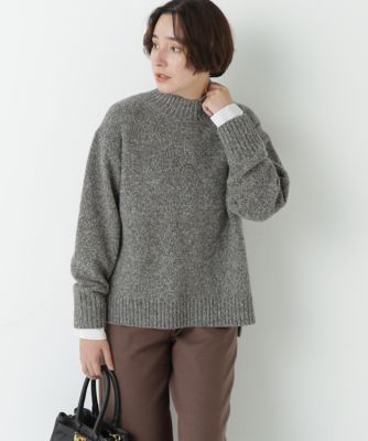 ＜human woman (Women)＞≪洗える≫ウールローゲージＭＩＸヤーンハイネックプルオーバー（０７７５２７０１２４）