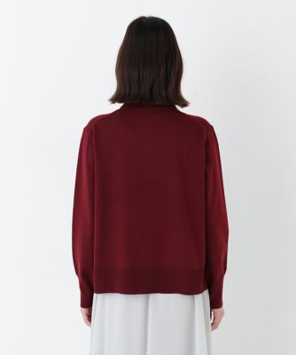 ◇ハイゲージプレーティング天竺衿付きニット（0775270203