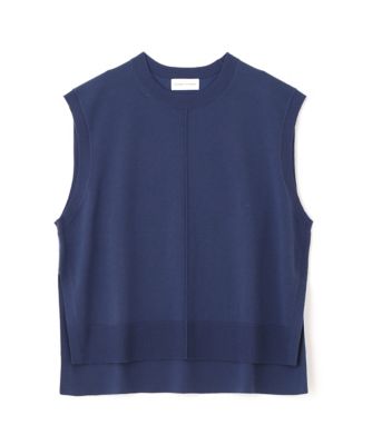 COS ベスト ネイビー　ニット LINEN WAISTCOAT リネンベスト ネイビー｜COS コス 公式オンラインストア